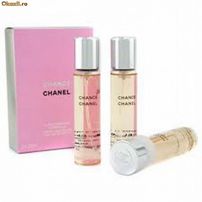 EDT Chanel CHANCE original, sigilat, editie limitata 3 x 20 ml foto mare