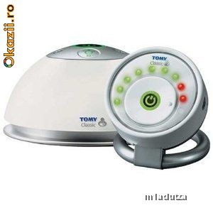 Tomy Classic Monitor TA100 Analogue Baby Monitor +ADAPTOARE priza Uk -200 lei foto mare