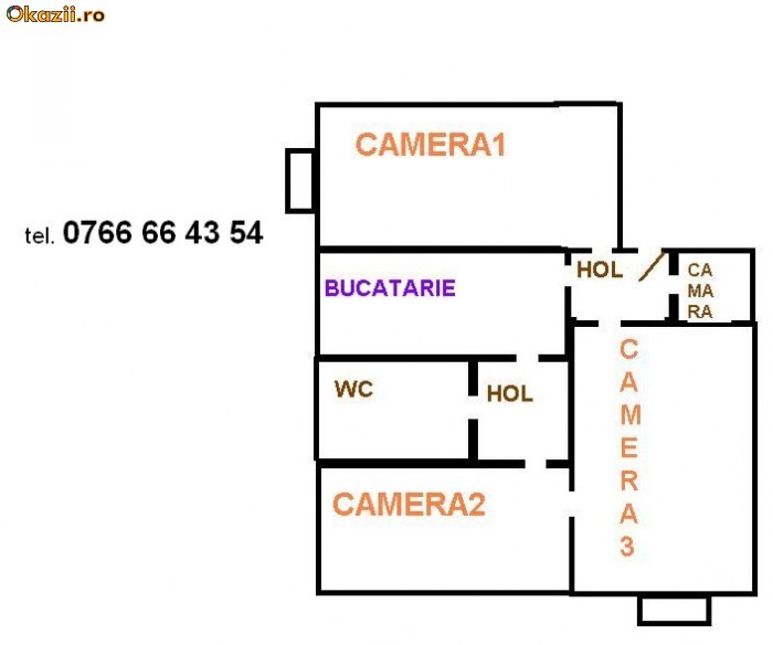 vand apartament 3 camere in Fagaras foto mare