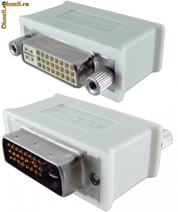 Adaptor, DVI tata-DVI mama-6923 foto mare
