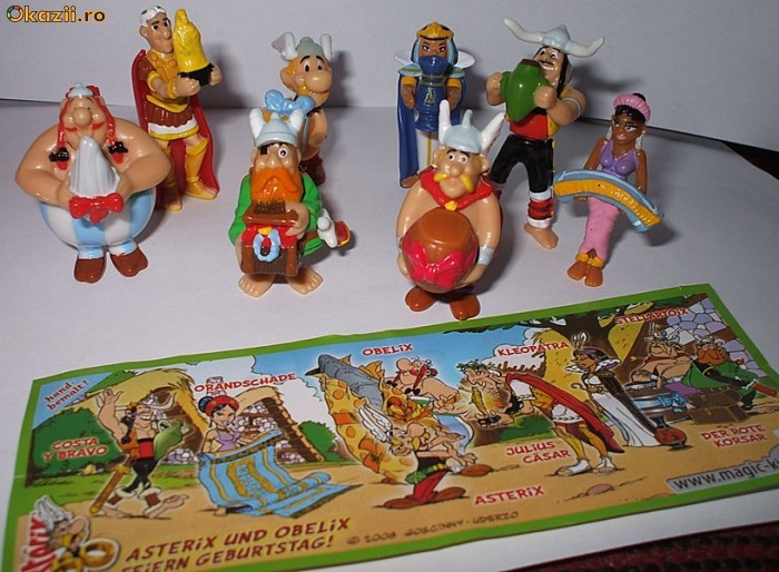 SURPRIZE KINDER - ASTERIX  50 ANI  - SERIE COMPLETA foto mare