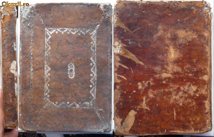 Lucrare ebraica de secol 19 , Tilsit , actualmente Polonia , legata integral in piele foto mare