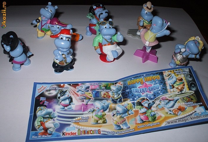 SURPRIZE KINDER - HAPPY HIPOS  TALENT SHOW- SERIE COMPLETA foto mare