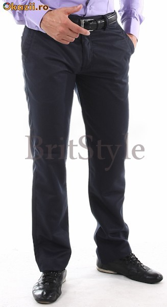 Pantaloni de barbati Casual 2, pantaloni cambrati, pantaloni pana, pantaloni slim fit foto mare