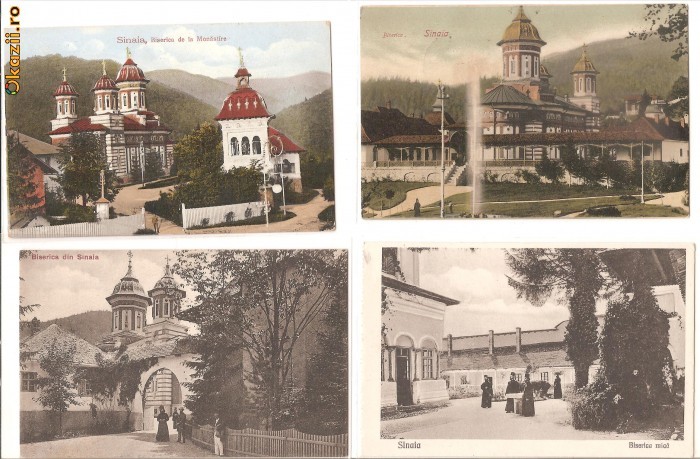 Manastirea Sinaia, lot 4 vederi-2 foto mare