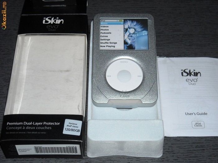 husa ipod classic iskin evo4 duo 80gb/120gb/160gb foto mare