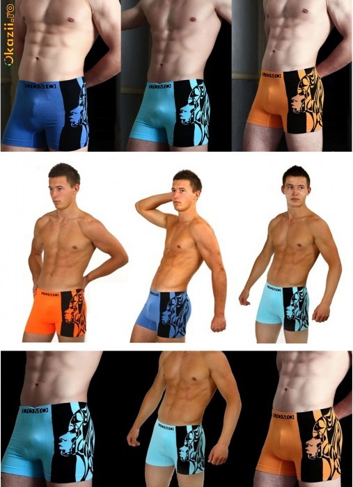 SET 9 BOXERI marca UOMO marimea L SETB87 foto mare
