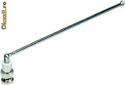 Inlocuitor antena telescopica Monacor TXS-1BNC foto mare