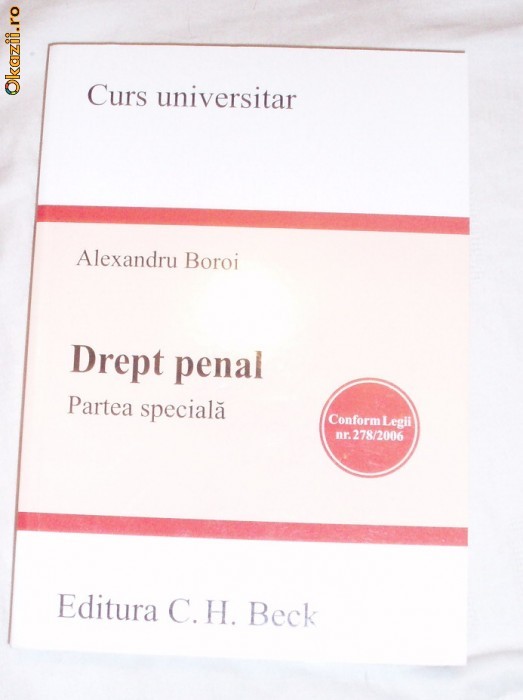 Drept penal. Partea speciala, A. Boroi, noua foto mare