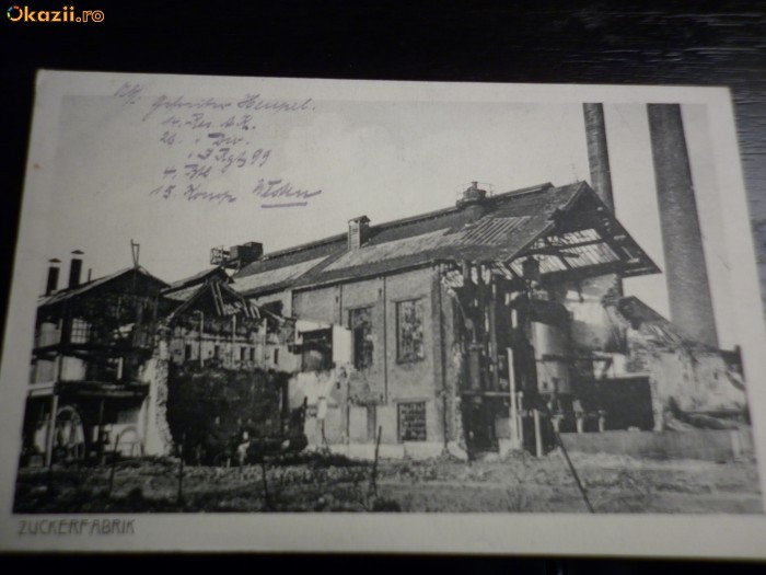 Germania Reich , Carte postala imagini ruine razboi , Feldpost foto mare