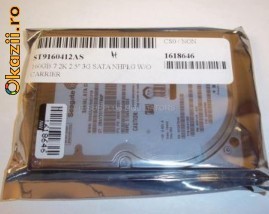 Vand Hard Disk Nou Laptop Segeate Momentus 160 Gb ST9160412AS 7200Rpm Buffer 16Mb Nou - 270 ron Garantie 12 Luni foto mare
