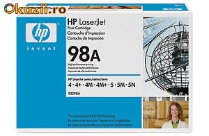 HP 98A LaserJet original,sigilat foto mare