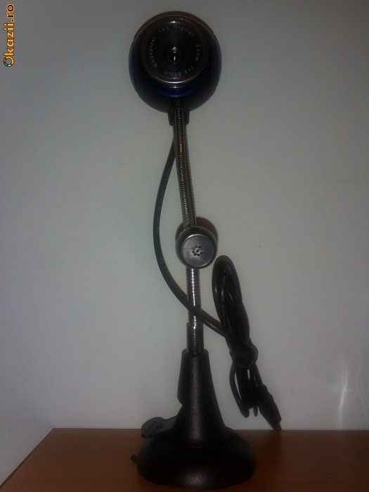 Webcam HD cu microfon si picior flexibil foto mare