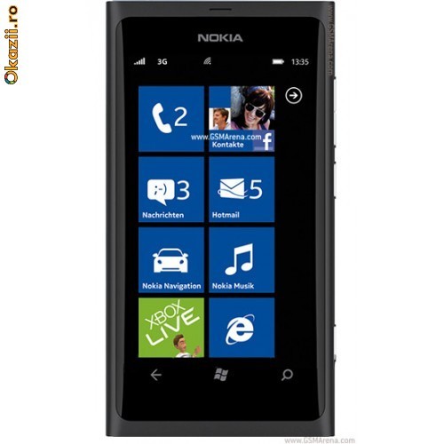 NOKIA LUMIA 800 BLACK SIGILATE !! WINDOWS  !! SUPER PRET !! 1549 RON !! foto mare