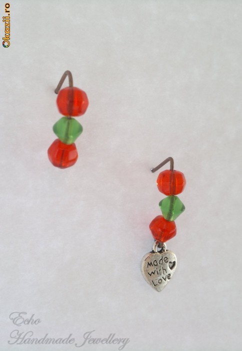 Cercei Handmade - Made With Love (cer00028) foto mare