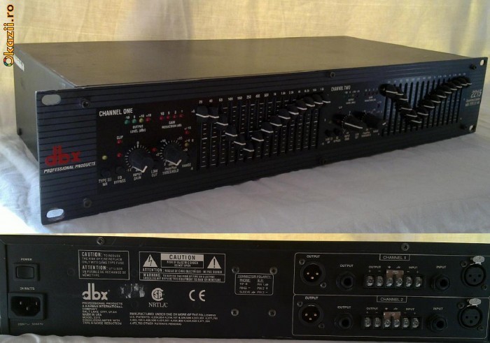 DBX EQ 2215 / procesor sunet analogic foto mare