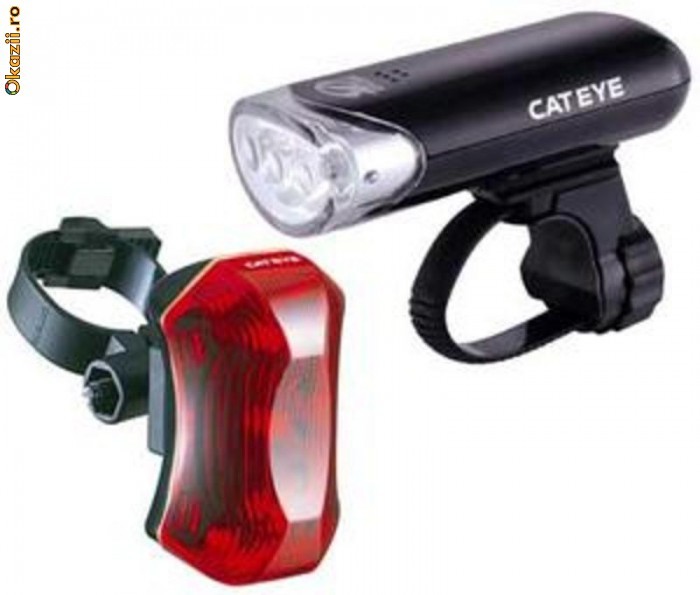 Set stop+far Cateye HL-EL 130\TL-LD 170 foto mare