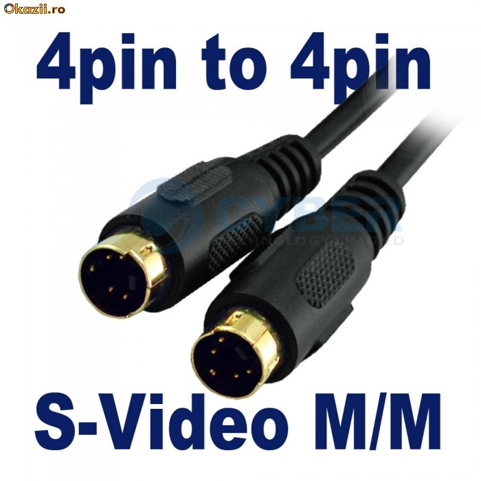 **Cablu S-video 4 pini - 4 pini foto mare