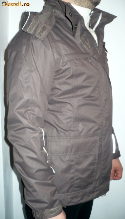 Geaca TCM WEATHER GEAR HIGH PERFORMANCE outdoor  casual trekking munte cu polar fleece detasabil foto mare