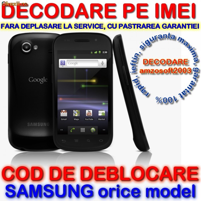 DECODARE SAMSUNG F480 TOCCO ONLINE, PE IMEI ( COD DEBLOCARE ) *** Trimit codul pe mail, Y, Skype etc. *** PRET PROMOTIONAL *** foto mare