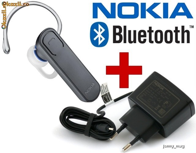 Casca/Headset/Handsfree Bluetooth Nokia BH-108 Original 100% (Produs NOU) foto mare