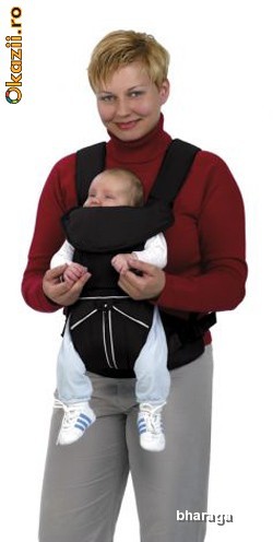 Marsupiu bebe (portbebe)  Hauck 3-Way foto mare