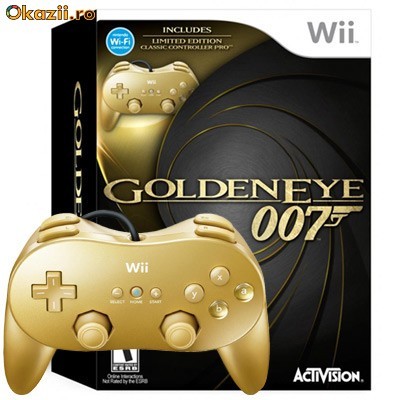Goldeneye 007 Collectors Edition cu Golden Controller Wii  SIGILAT (ALVio)  + zeci de alte jocuri ! foto mare