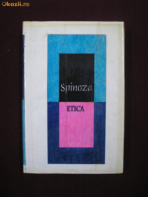 Y31B  Spinoza - Etica, demonstrata dupa metoda geometrica foto mare