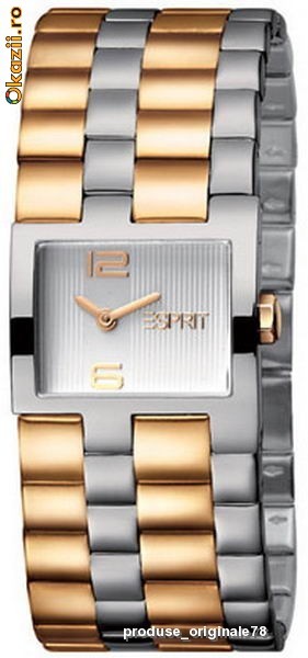 Ceas dama deosebit ESPRIT STUNNING STRIPES nou cu eticheta in cutie cu manual - IN STOC foto mare