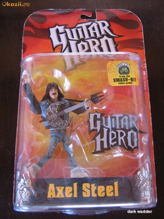 FIGURINA GUITAR HERO / AXEL STEEL SIGILATA (Transport gratuit la plata in avans) foto mare