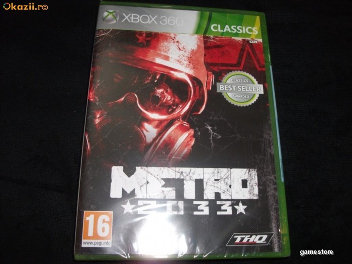 Metro 2033, XBOX360, original si sigilat, 69 lei(gamestore)! NOU! foto mare