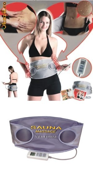 Super Centura VELFORM efect Sauna  aparat masaj anticelulita elimina celulita/slabeste/tonifiaza fitness sport  Nou Vazut la TV foto mare