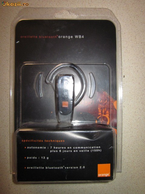 Bluetooth Orange WB4,nou sigilat foto mare