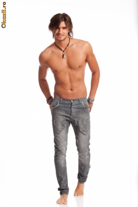Blugi conici Escape Jeans Clubbing Slim, model slim fit [Cod: ESBC002] foto mare