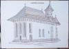 Manastirea Moldovita ,desen de Lelcu ,pictor de biserici ,semnat