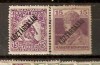 Timbre Ungaria 1918/*220 si 237 cu supratipar