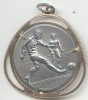 Pandantiv  argint, marcaj 800, fotbal,