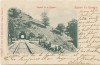 CFL 1902 ilustrata Busteni tunelul pt tren si car cu boi