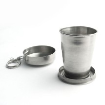 PAHAR PORTABIL TELESCOPIC INOX VOIAJ BRELOC CROMAT foto