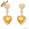 Fashionable   Earrings With 1.60ctw Genuine Citrines[Cercei]