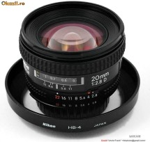 OBIECTIV Nikon AF-D 20mm f/2.8 IMPECABIL. FILTRU UV HOYA foto