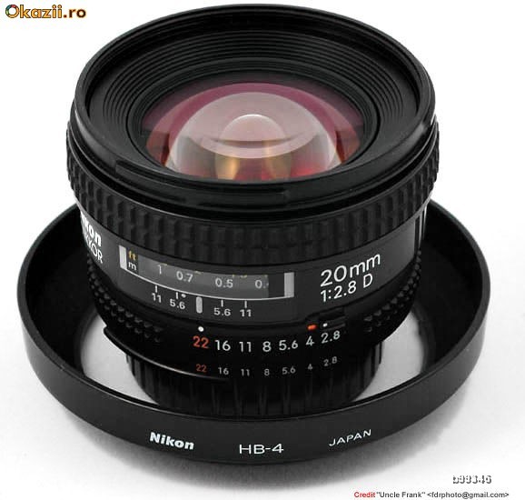 OBIECTIV Nikon AF-D 20mm f/2.8 IMPECABIL. FILTRU UV HOYA foto mare