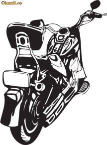 Vand Decor Autocolant super cadou byke motocicleta moto foto