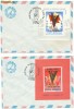 RFL 1990 Colite Congres PCR XII+XIV pe plicuri cu sursarj anticomunist din Timisoara