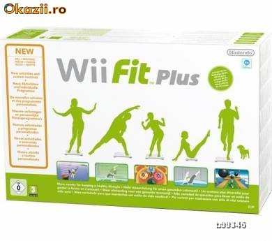 WII FIT PLUS NINTENDO + WII BALANCE BOARD WIIFIT ACCESORII foto mare