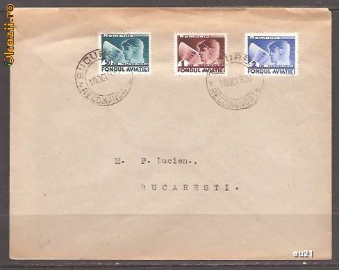 === 1935-CIRCULATIE- FONDUL AVIATIEI=== foto mare
