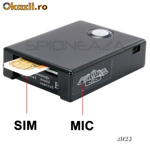 Microfon Spion SPY GSM BUG ACTIVARE VOCALA + Cadou de 100 RON foto mare