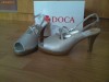 PANTOFI SANDALE  DAMA TOC  ARGINTII MASURA 40