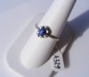 Inel aur 10K, 2g, setting floare cu SAFIR STAR cabochon de 1.15 carate !!