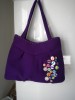 Poseta hand made cu nasturi (violet)